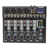 Citronic CM6 Live Compact Mixer USB Delay FX